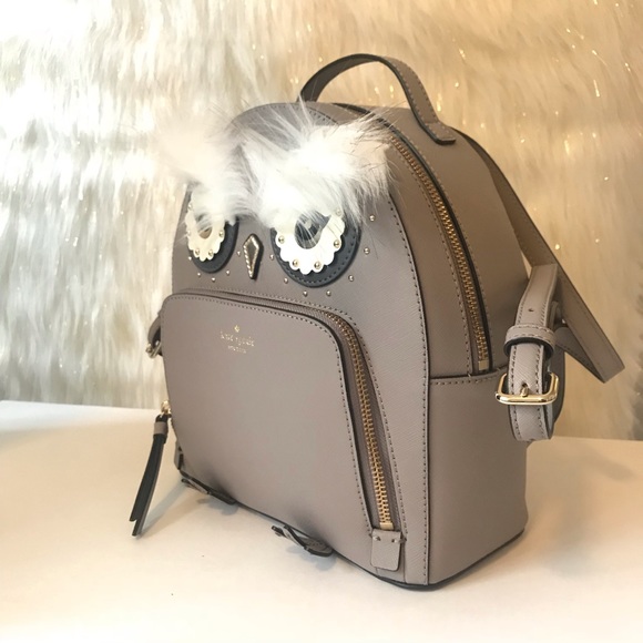 🦉SOLD🦉Kate Spade OWL TOMI STARLIGHT Backpack - Picture 2 of 8